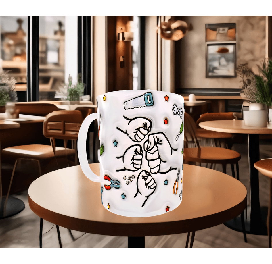 Babalar günü özel baskı hediyelik kaliteli porselen kupa