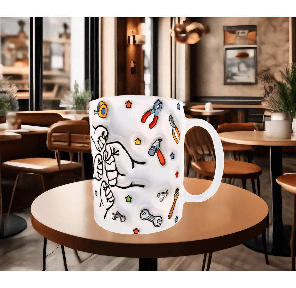 Babalar günü özel baskı hediyelik kaliteli porselen kupa