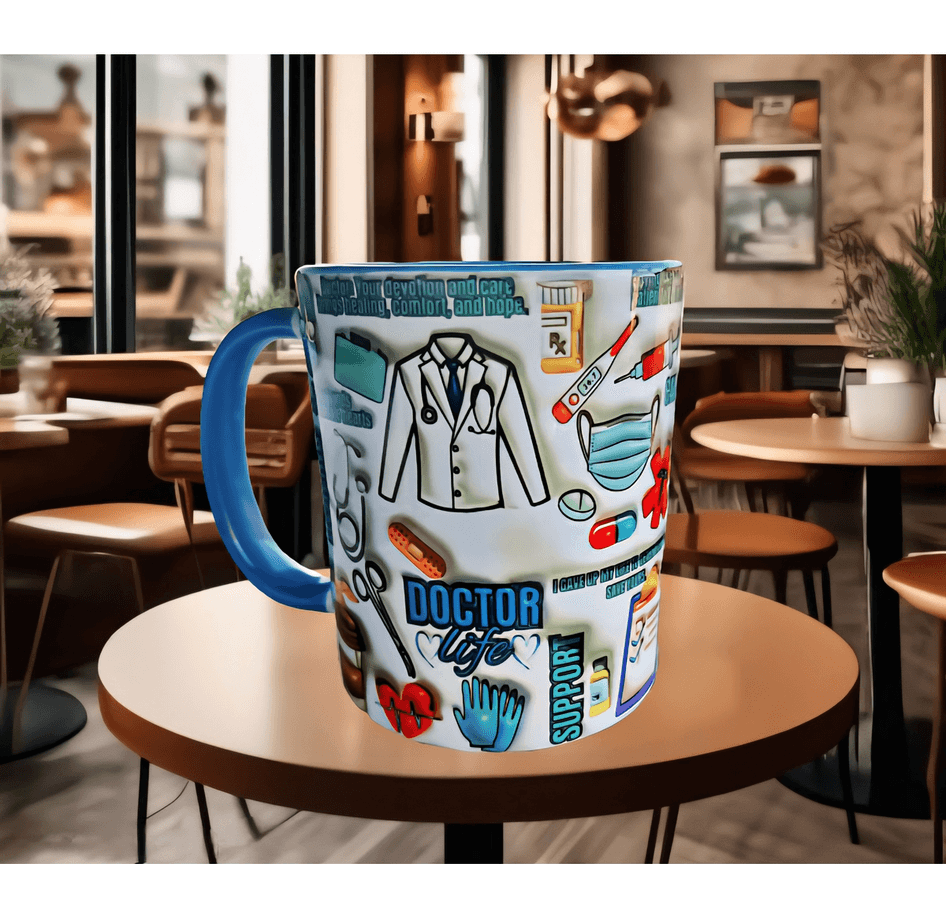 Doktor baskı hediyelik kaliteli porselen kupa