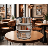 Kitap kitaplık baskı hediyelik kaliteli porselen kupa