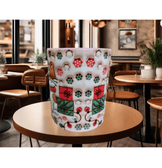 Sevimli yılbaşı kedisi christmas baskı kaliteli porselen kupa