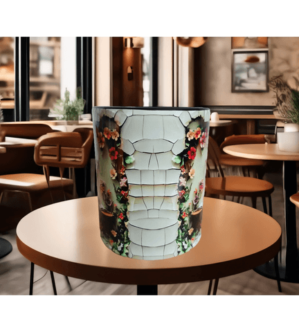 Kahve kitap huzur baskı porselen kupa