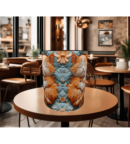 Sevimli kedi yavrulari baskı porselen kupa