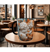 Sevimli kedi yavrulari baskı porselen kupa