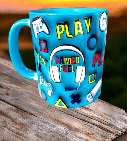 Gamer büyük boy porselen kupa