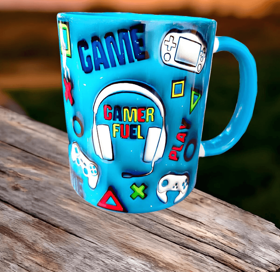 Gamer büyük boy porselen kupa