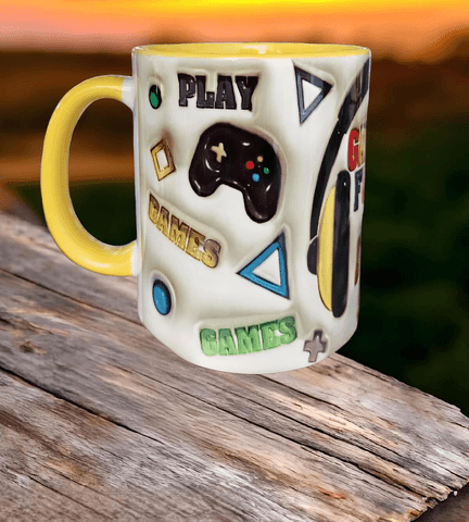 Gamer porselen büyük boy kupa