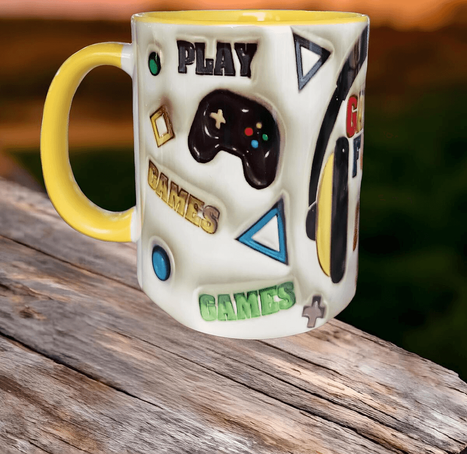 Gamer porselen büyük boy kupa