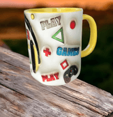 Gamer porselen büyük boy kupa