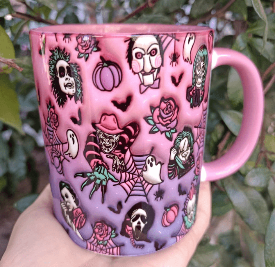 halloween cadılar bayramı katiller porselen kupa