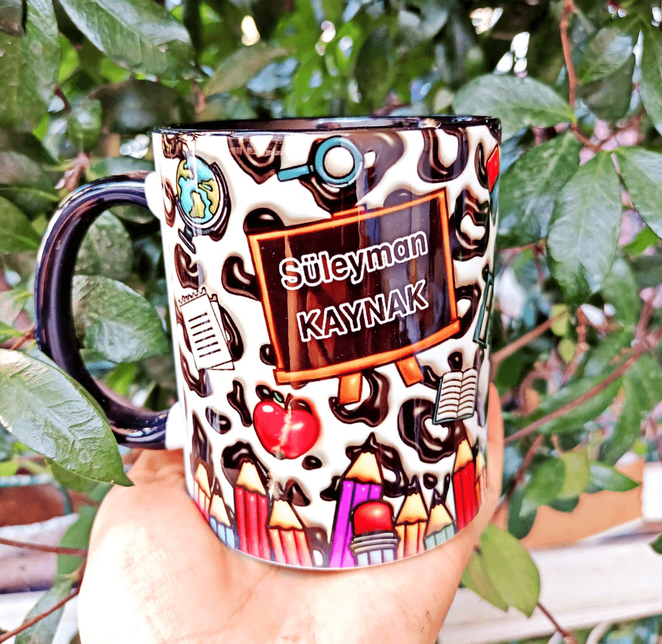 Öğretmenler günü hediyelik kişiselleştirilebilir porselen kupa