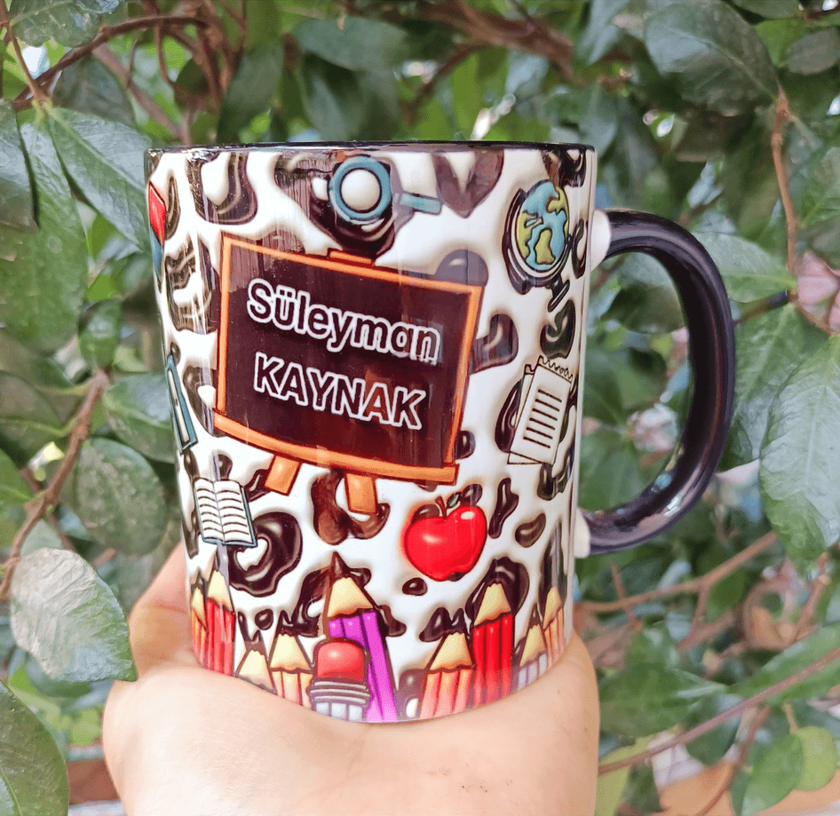 Öğretmenler günü hediyelik kişiselleştirilebilir porselen kupa