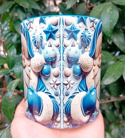 Noel baba baskı yılbaşı hediyelik porselen kupa