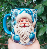 Noel baba baskı yılbaşı hediyelik porselen kupa