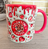 Aşk meleği sevgililer günü özel büyük boy porselen kupa