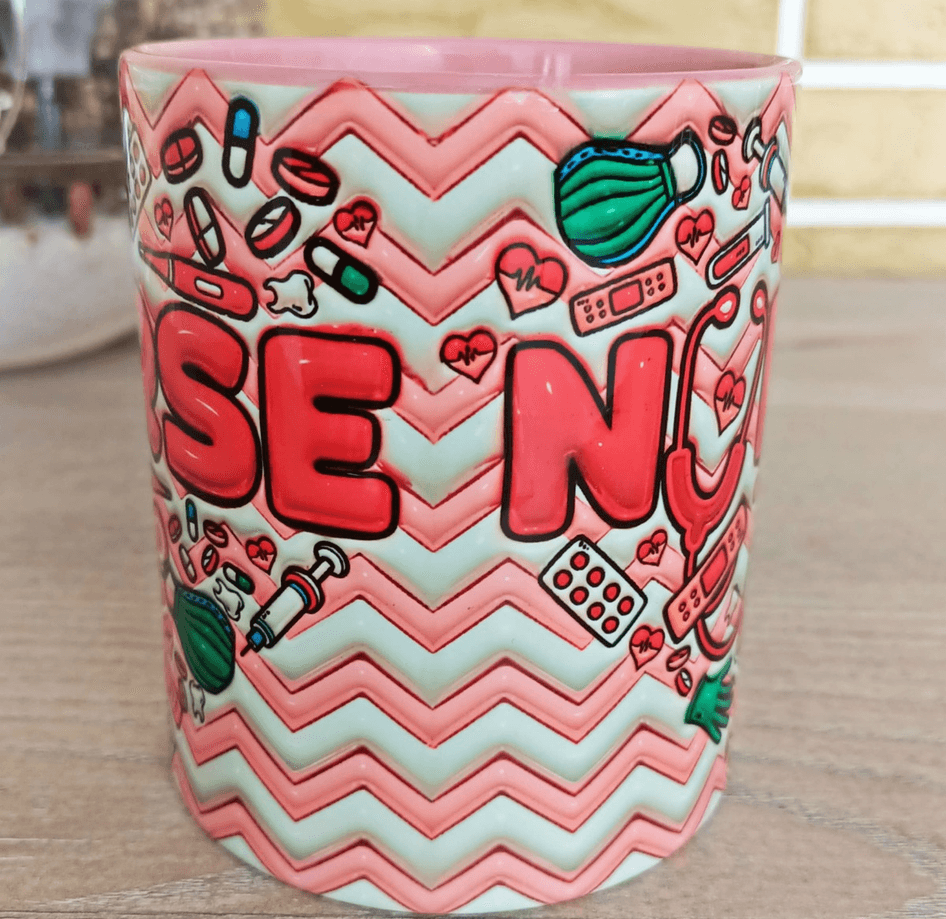 Hemşire Büyük Boy Porselen Kupa