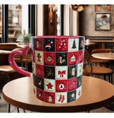 Yılbaşı özel baskı büyük boy porselen kupa