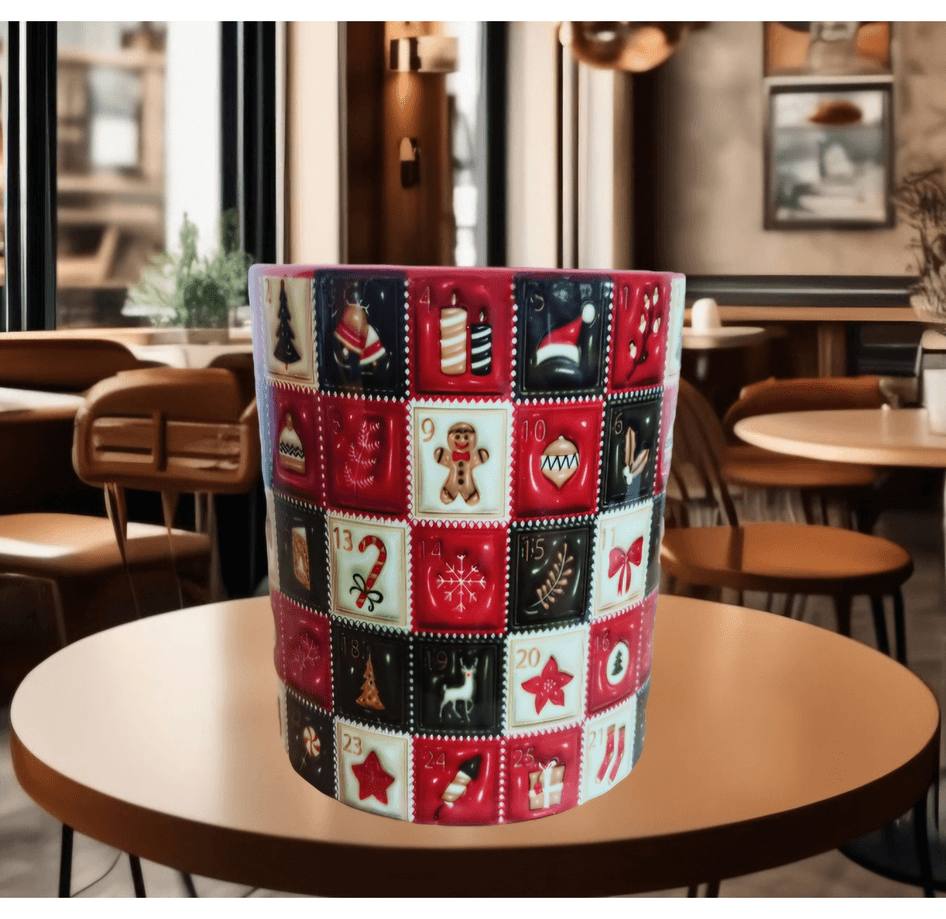 Yılbaşı özel baskı büyük boy porselen kupa