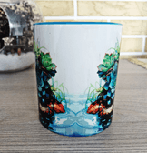 Skulent aşkı büyük boy porselen kupa