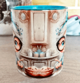 Kedi vintage baskı büyük boy porselen kupa