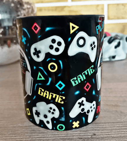 Gamer Lara Özel Büyük Boy Porselen Kupa