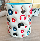 Gamer Lara Özel Büyük Boy Porselen Kupa