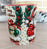 Noel Baba Büyük Boy Yılbaşı Hediyelik Porselen Kupa