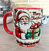 Noel Baba Büyük Boy Yılbaşı Hediyelik Porselen Kupa