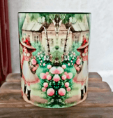 Arkadaşım vintage baskı büyük boy porselen kupa