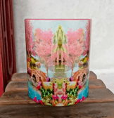 Köprü vintage baskı büyük boy porselen kupa