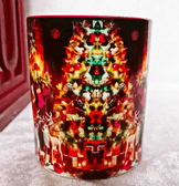 Noel baba vintage baskı büyük boy porselen kupa