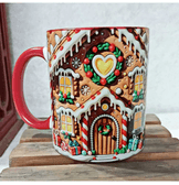 Yılbaşı özel 3D görsel baskı porselen Kupa