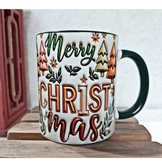 Yılbaşı özel görsel baskı kaliteli porselen Kupa