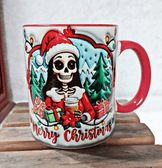 Skellington Yılbaşı Kişiselleştirilebilir Porselen Kupa