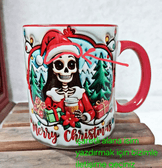 Skellington Yılbaşı Kişiselleştirilebilir Porselen Kupa