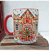 Kurabiye Ev Yılbaşı Kişiselleştirilebilir Porselen Kupa