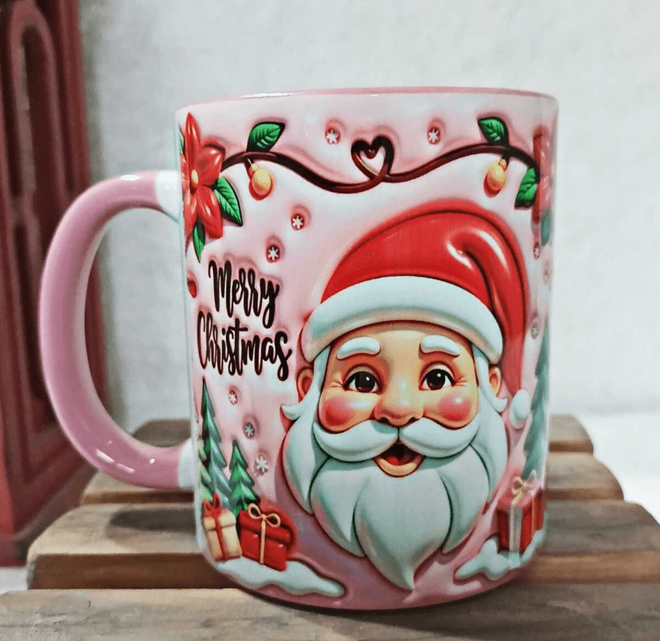 Noel Baba Yılbaşı Kişiselleştirilebilir Porselen Kupa