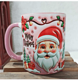 Noel Baba Yılbaşı Kişiselleştirilebilir Porselen Kupa