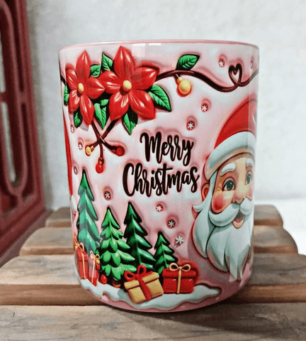 Noel Baba Yılbaşı Kişiselleştirilebilir Porselen Kupa