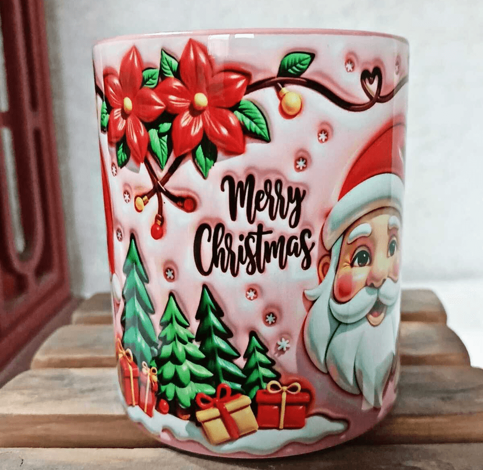 Noel Baba Yılbaşı Kişiselleştirilebilir Porselen Kupa