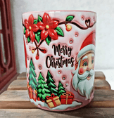 Noel Baba Yılbaşı Kişiselleştirilebilir Porselen Kupa