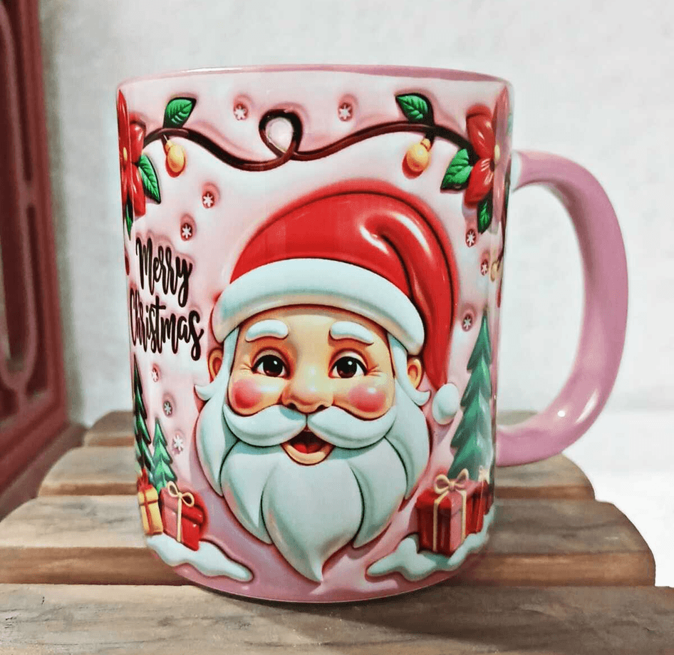 Noel Baba Yılbaşı Kişiselleştirilebilir Porselen Kupa