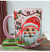 Noel Baba Yılbaşı Kişiselleştirilebilir Porselen Kupa