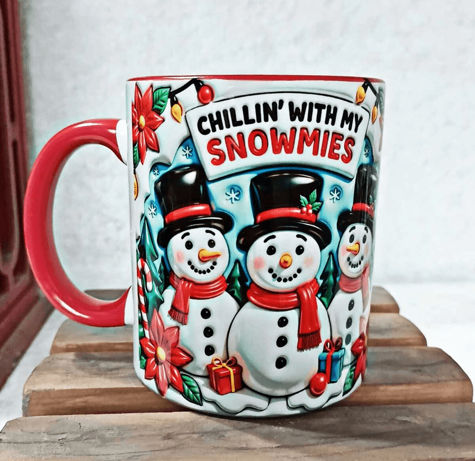 Kardan Adam Yılbaşı Kişiselleştirilebilir Porselen Kupa