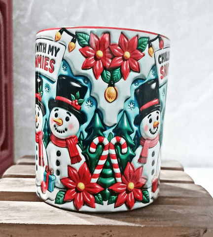 Kardan Adam Yılbaşı Kişiselleştirilebilir Porselen Kupa