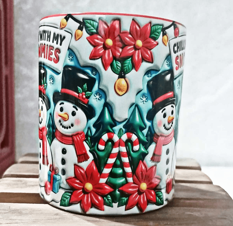 Kardan Adam Yılbaşı Kişiselleştirilebilir Porselen Kupa