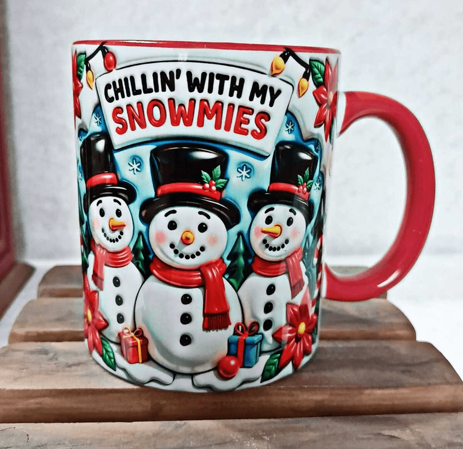 Kardan Adam Yılbaşı Kişiselleştirilebilir Porselen Kupa