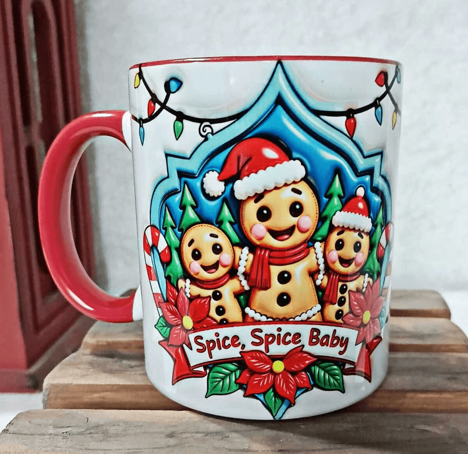 Kurabiye Çocuk Yılbaşı Kişiselleştirilebilir Porselen Kupa