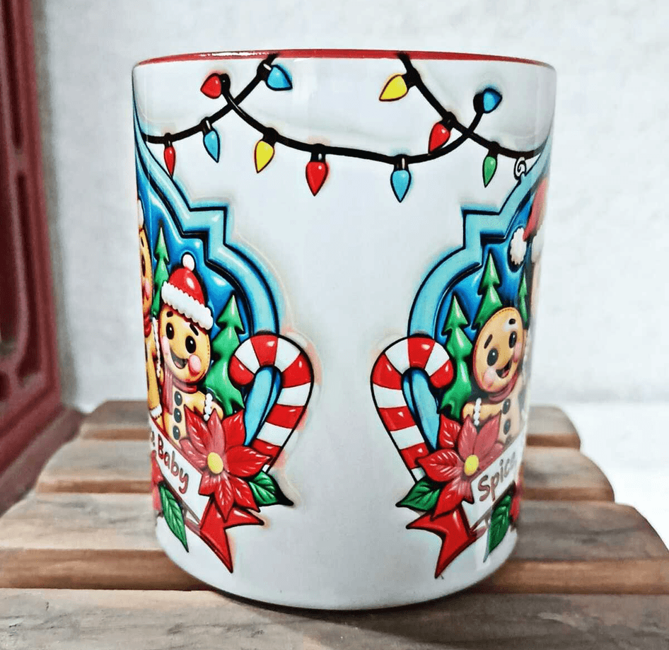 Kurabiye Çocuk Yılbaşı Kişiselleştirilebilir Porselen Kupa