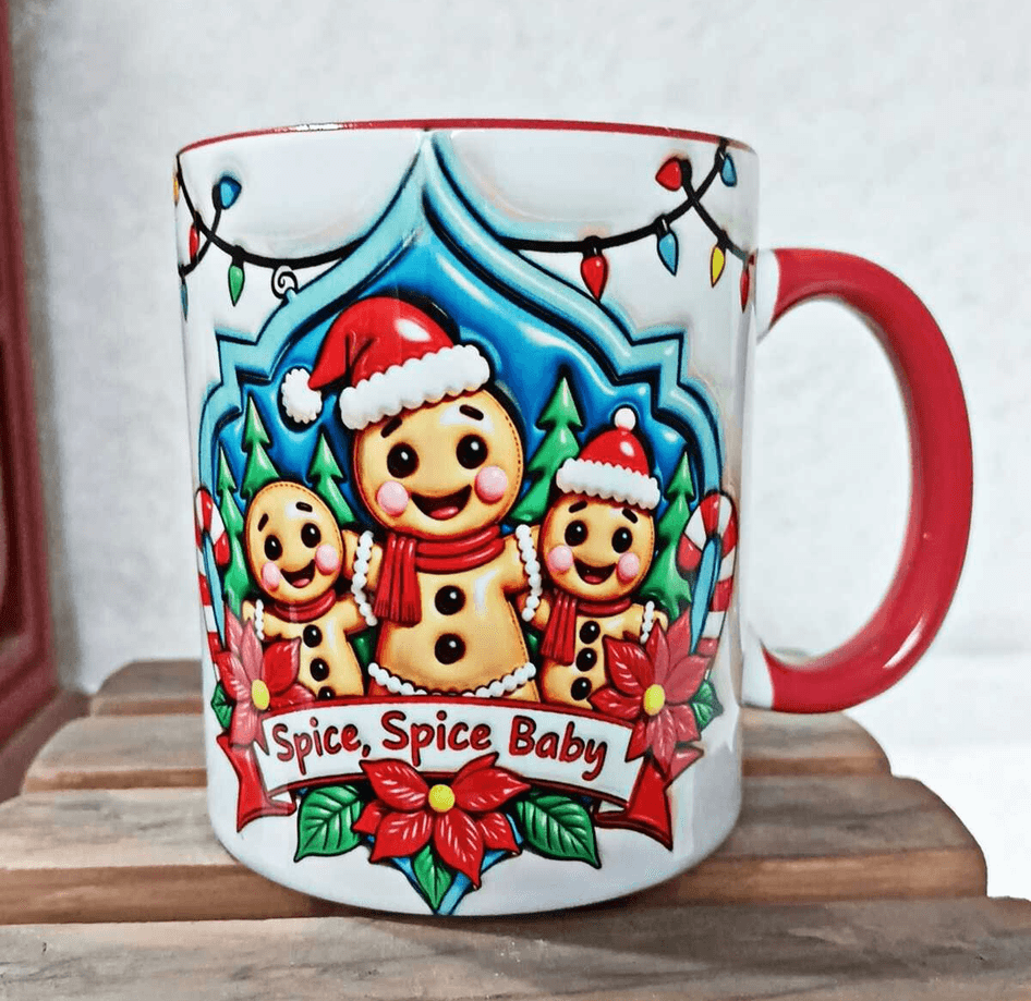 Kurabiye Çocuk Yılbaşı Kişiselleştirilebilir Porselen Kupa